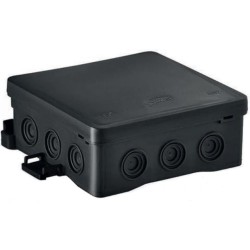 Hermetinė paskirstymo dėžutė Simet NS7 35349107 (juoda, 100x100x40mm, IP54)